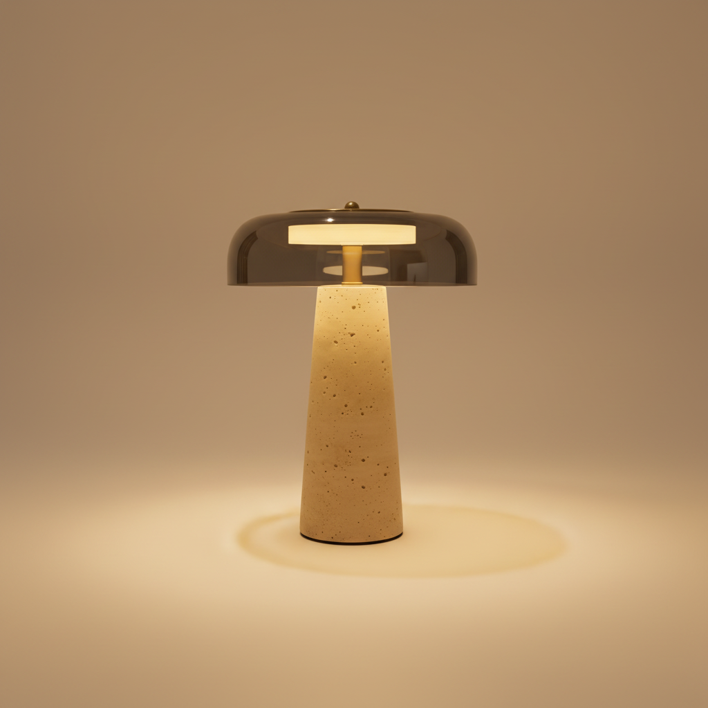 Volta lamp with beige background